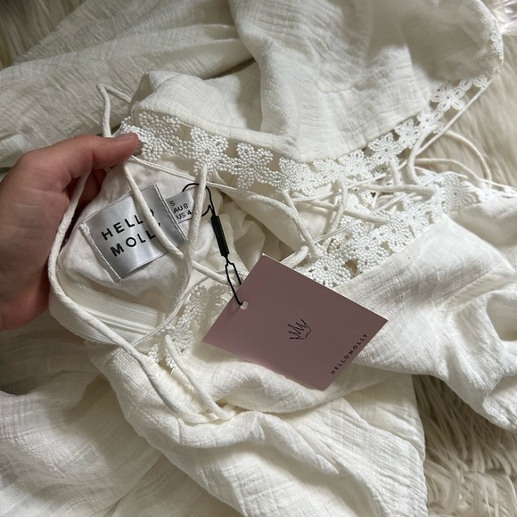 HELLO MOLLY Way We Smile Dress White - Picture 7 of 7